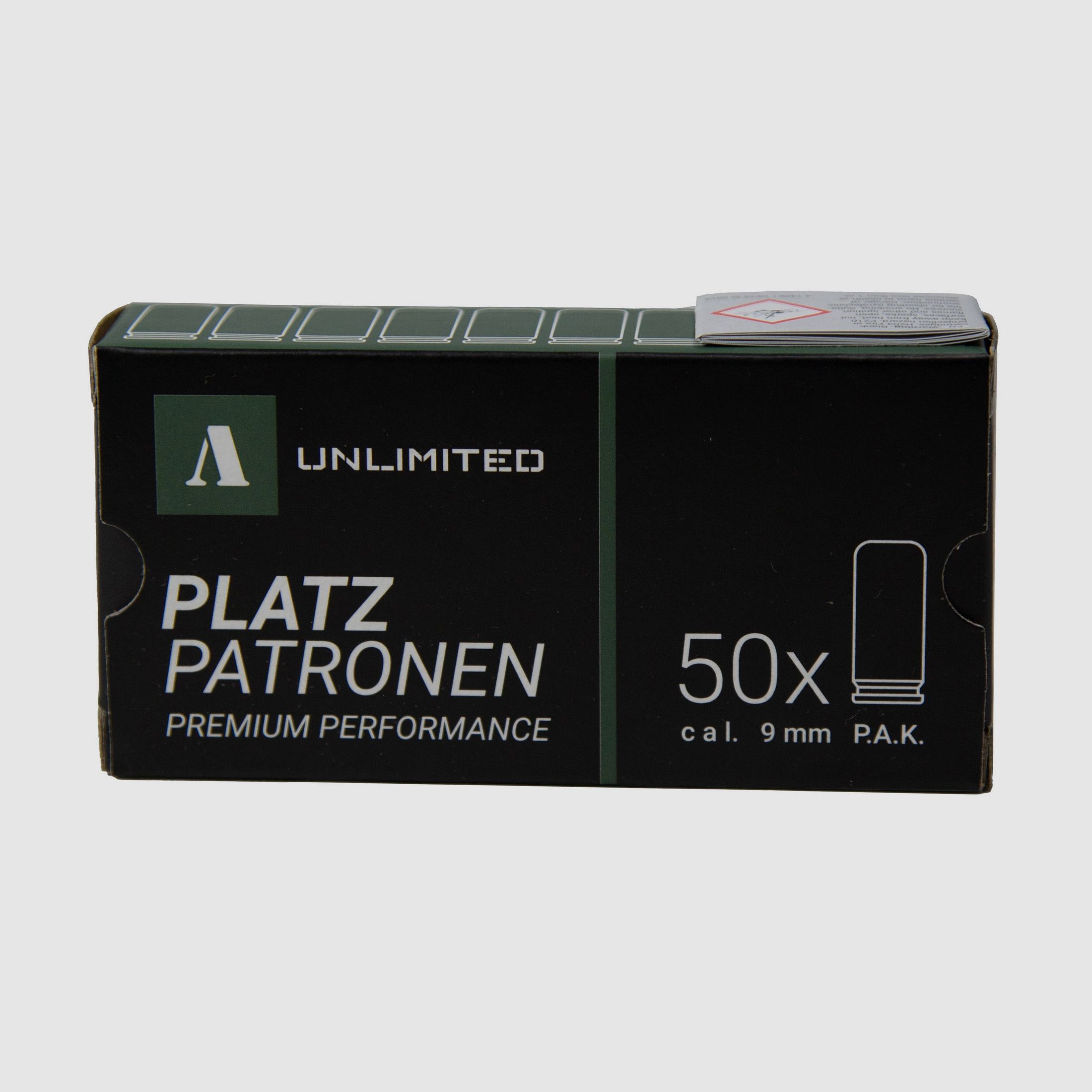 Platzpatronen Premium Perfomance cal. 9mm P.A.K 50 Stück