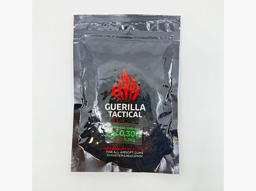 GUERILLA TACTICAL 6mm 0.30gr. Biodegradable (1000x)