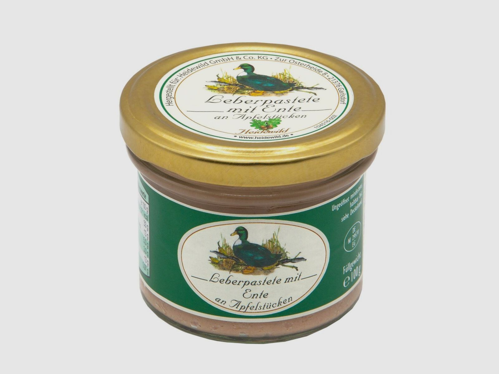 Paté de hígado de pato Heidewild con trozos de manzana