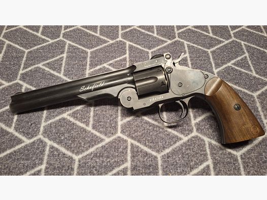 ASG Schofield 1877 6 Zoll Revolver Vollmetall CO2 6mm BB Aging Black