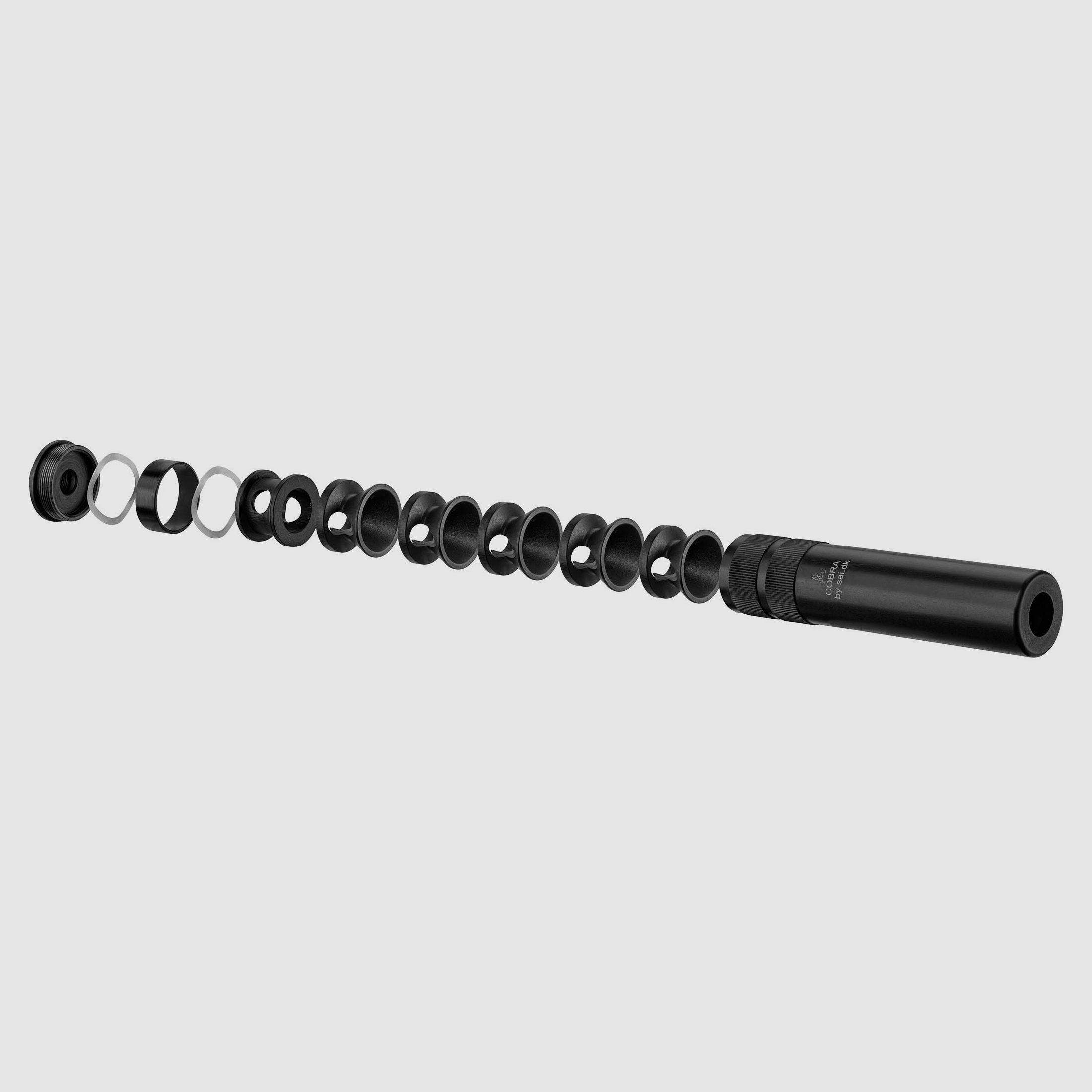Silenciador SAI COBRA DIRECT 1/2×28 para pistola Cal. 9×19, imagen 6 de 7