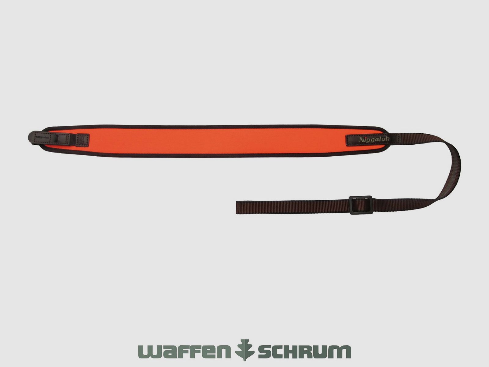 Cinghia per fucile Niggeloh universale con sgancio rapido in neoprene - arancione