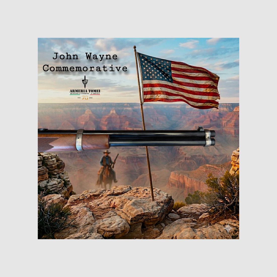 USED – LEVER ACTION RIFLE – WINCHESTER MOD. 94 JOHN WAYNE COMMEMORATIVE Cal. 32-40 Win., image 4 of 9