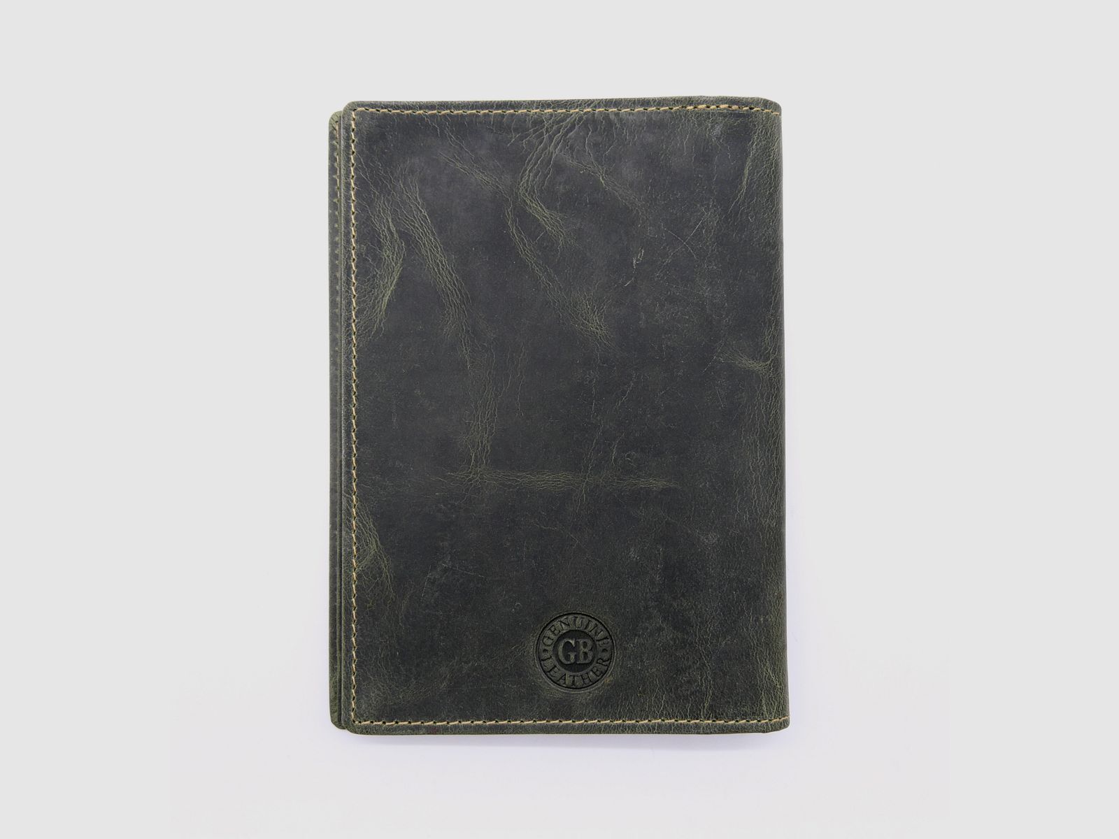 Greenburry Leder Jagdscheinmappe Ausweismappe Etui Hirsch olive 328B-stag-30