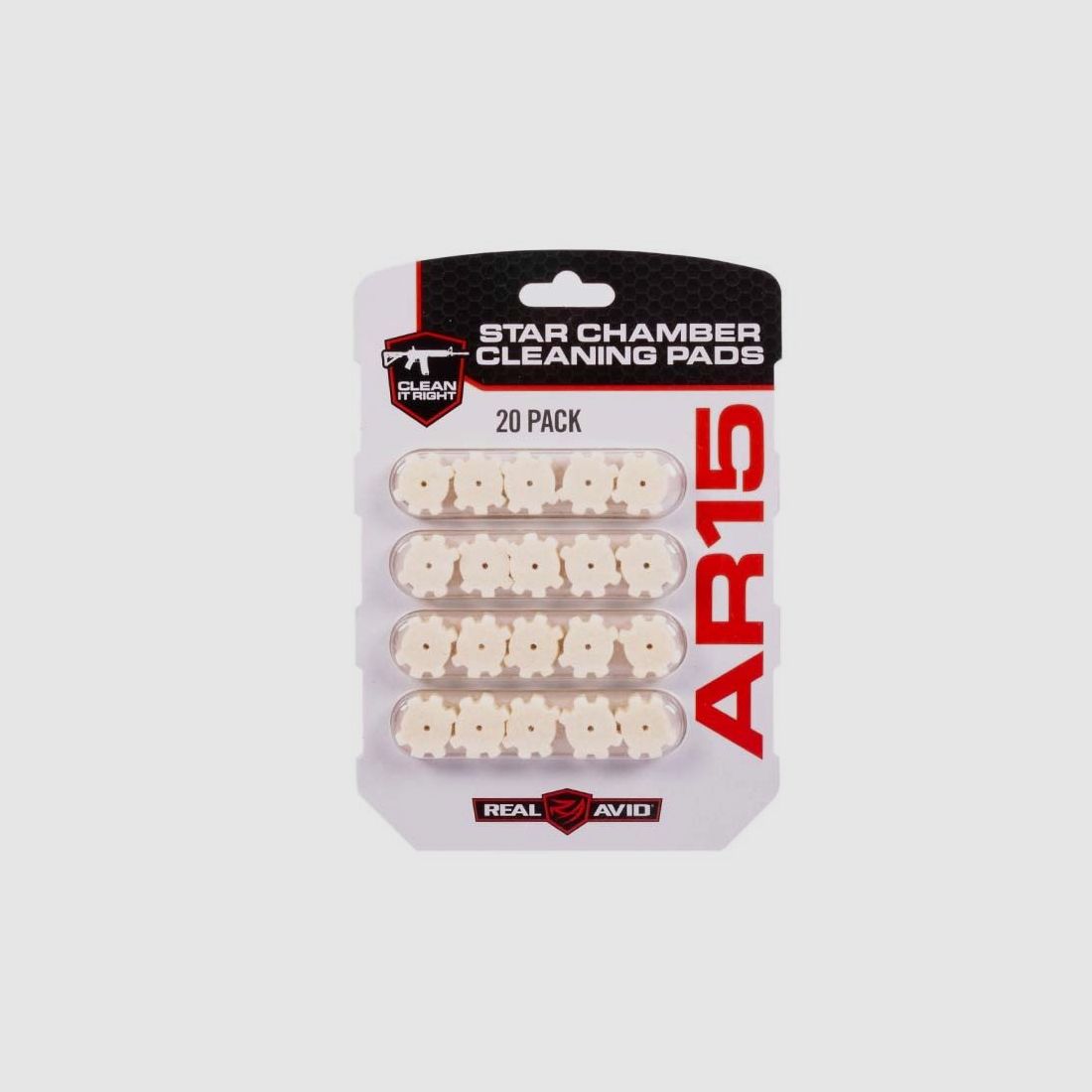Real Avid AR15 Star Chamber Cleaning Pad 20er Packung