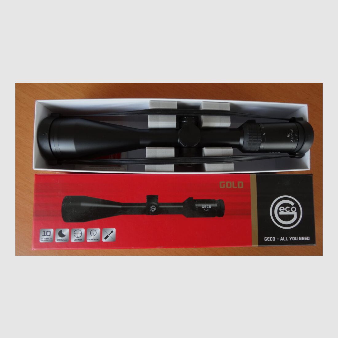 GECO Geco Zielfernrohr Gold 2,5-15x56i, Abs. 4 beleuchtet, Bild 1 von 3