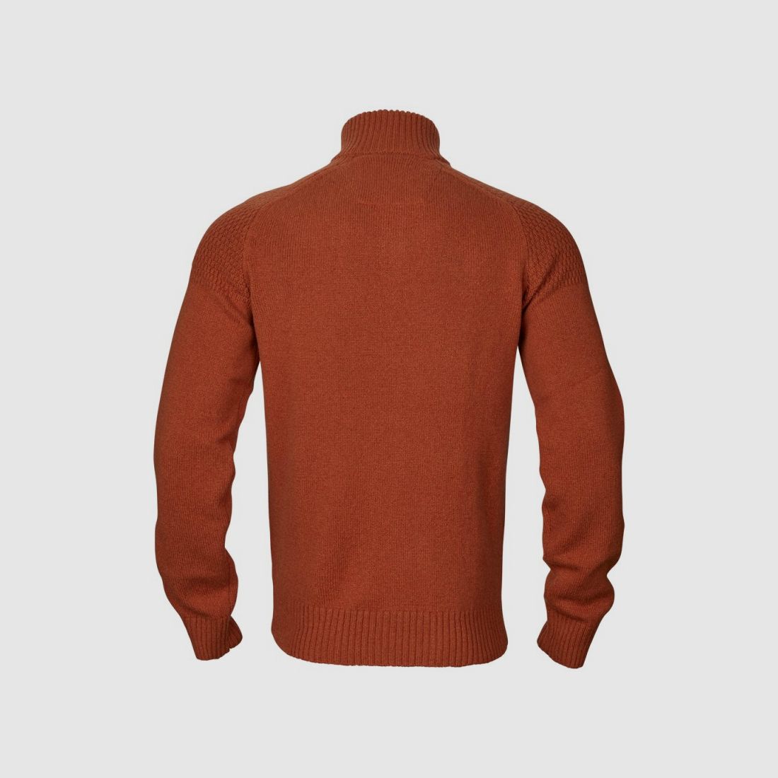 Men’s hunting sweater HARKILA VINCENT MERINO HALF ZIP PULLOVER BOMBAY BROWN, image 2 of 4