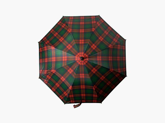 Lovergreen Outdoor Motiv Regenschirm: roter und grüner Schottenschirm