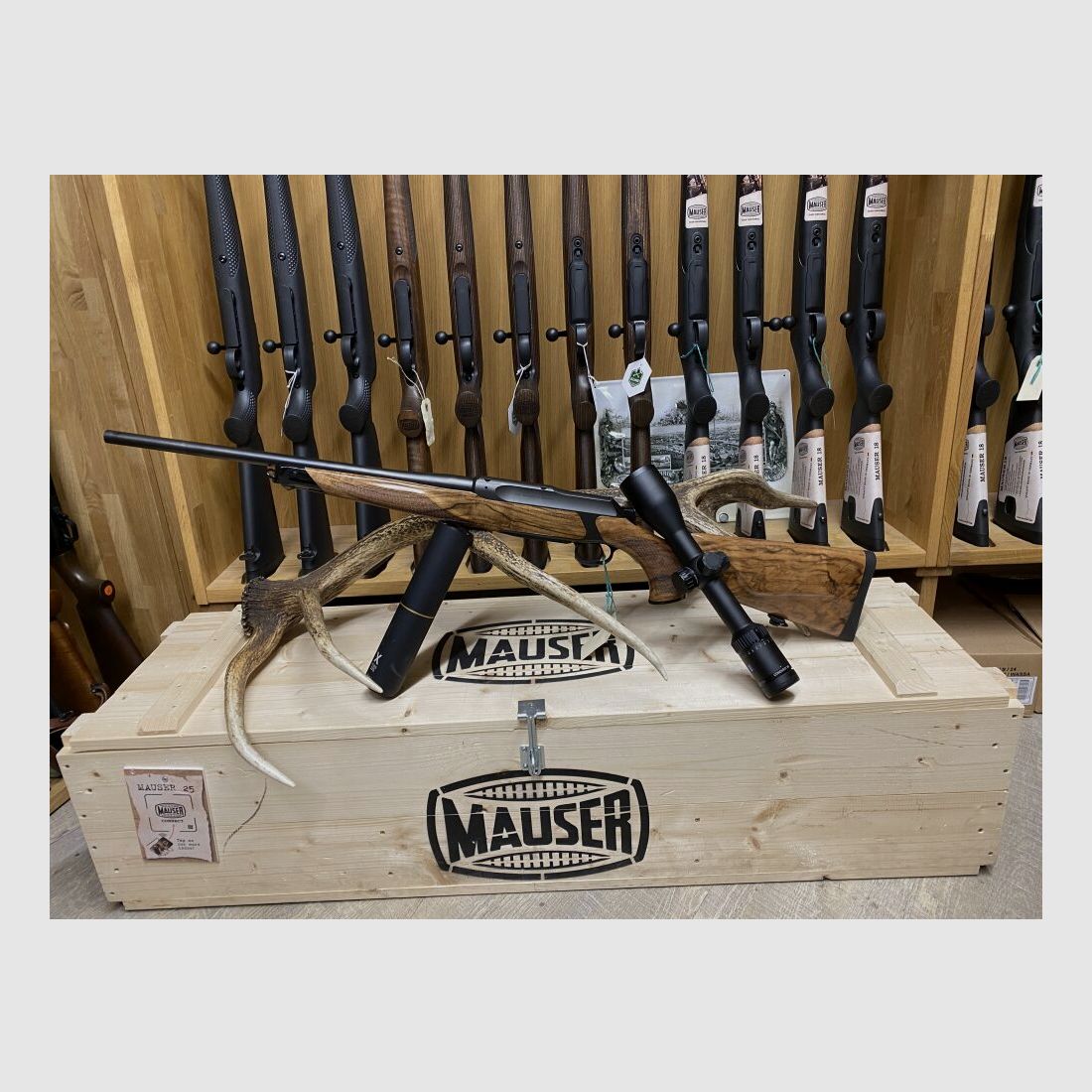 Sauer 505 Ergo Lux, with Zeiss Conquest V6 2-12x50 M, with rail