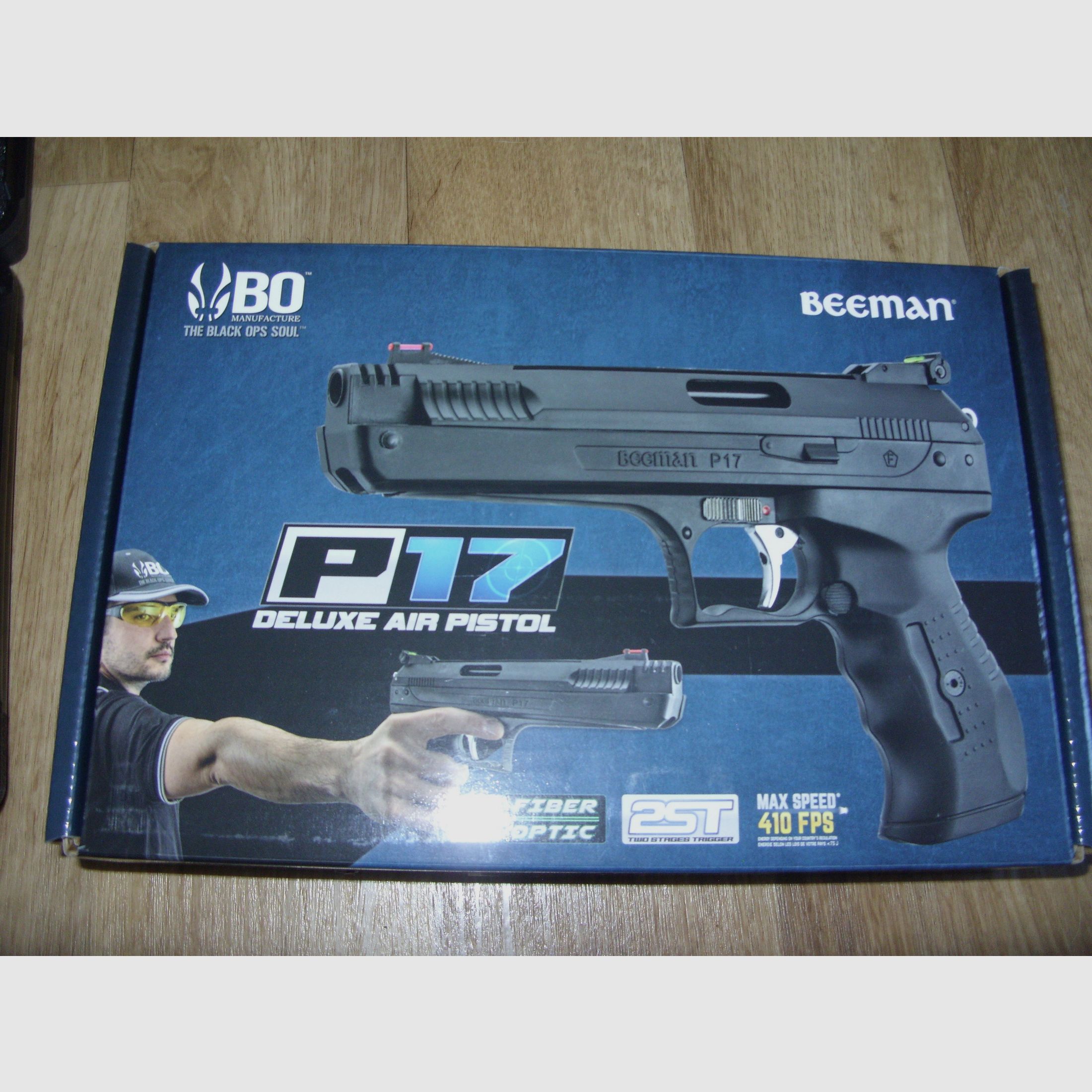 Beeman P17 Deluxe Air Pistol 4,5 mm Diabolo;  (baugleich wie die Weihrauch HW40)