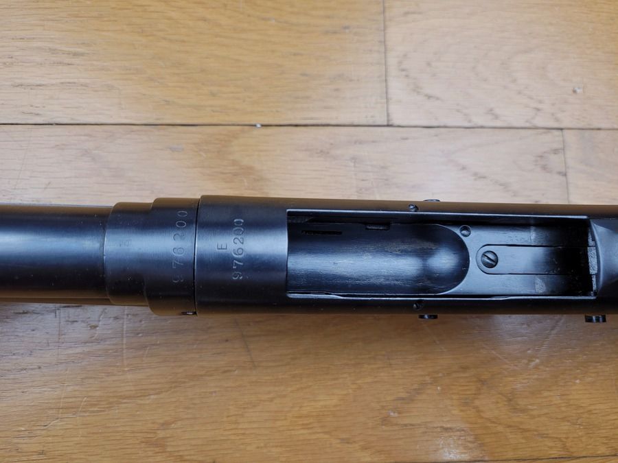 Ikonische Winchester Modell 1897 – Take Down – genannt » Riot Gun « – Polizei von Illinois – Kal. 12/70 – 6+1 – Top Zustand!, Bild 25 von 27