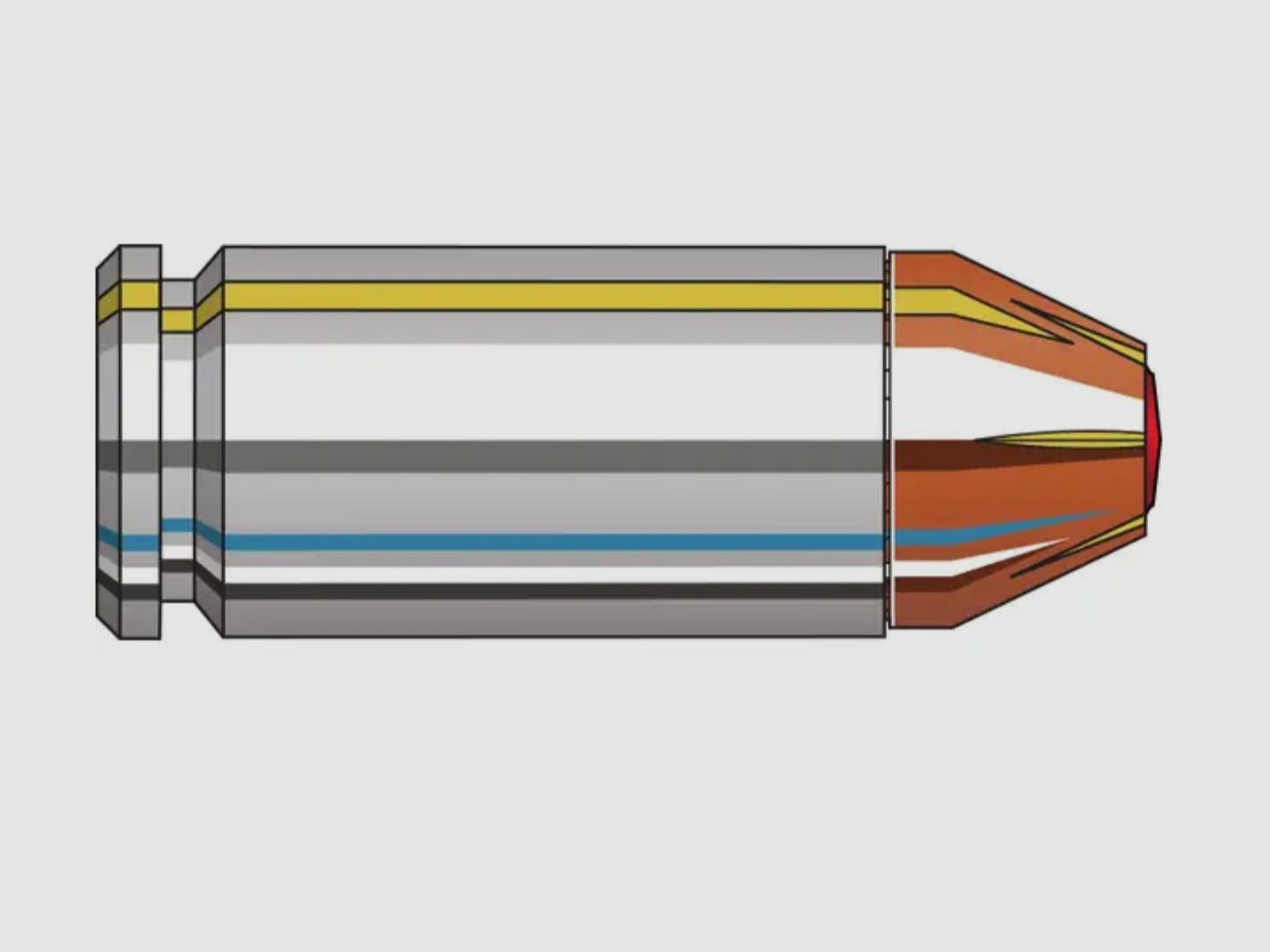 Hornady 196543 .40 S&W FlexLock 11,3g 175grs. Munición para pistola 5591376 91376