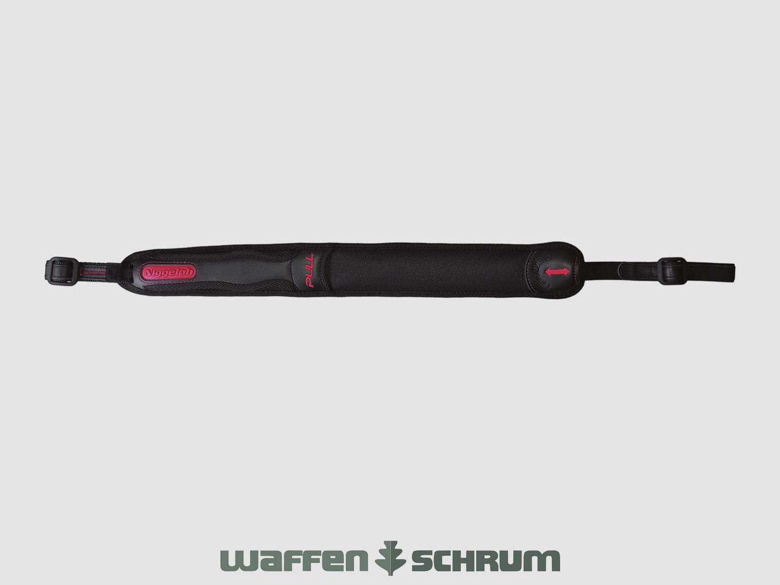 Niggeloh Gewehrriemen Automatic Pull Neopren - Leder - Schwarz