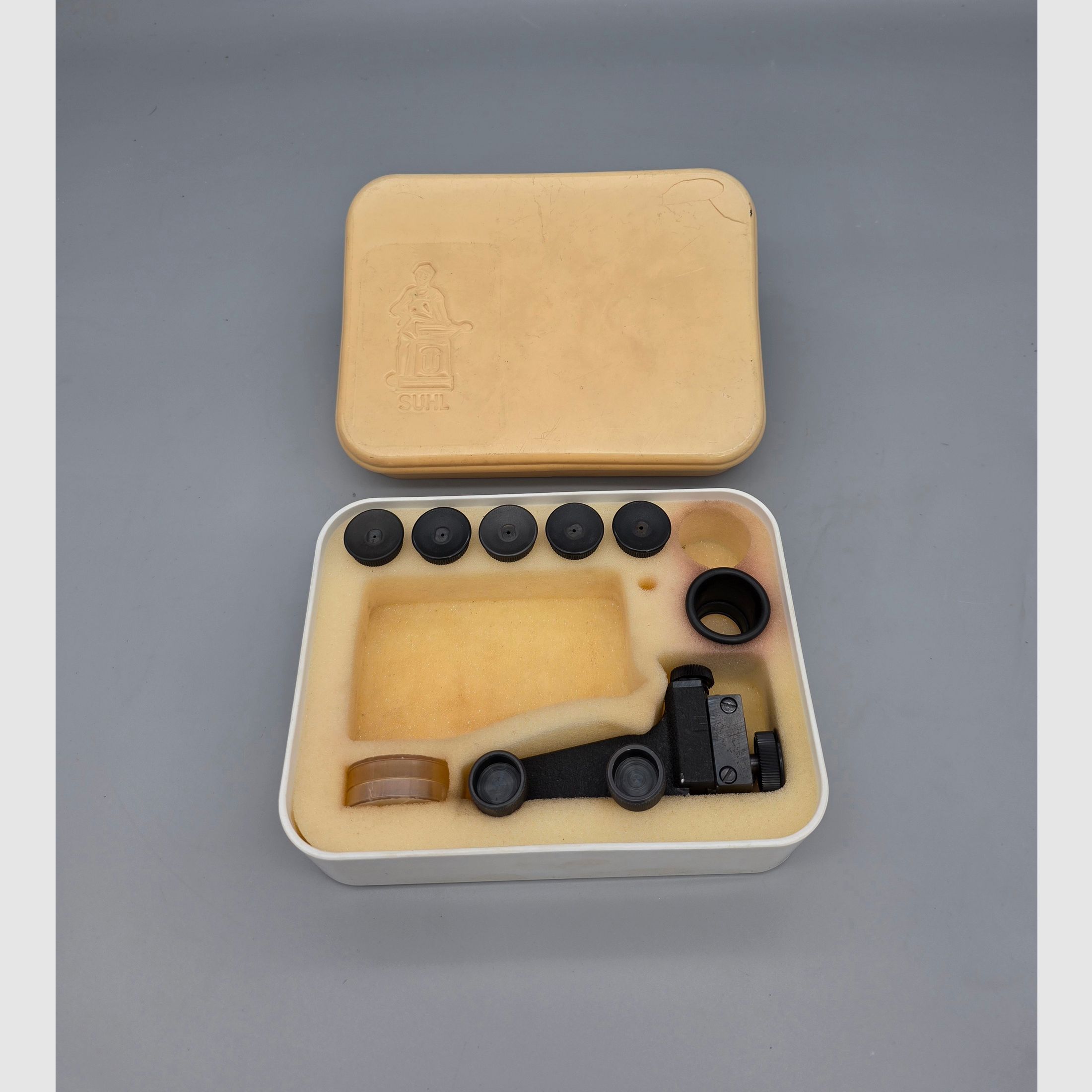 Sehr schöner Diopter Haenel mit Zubehör in der original Box Suhl Mod. 312