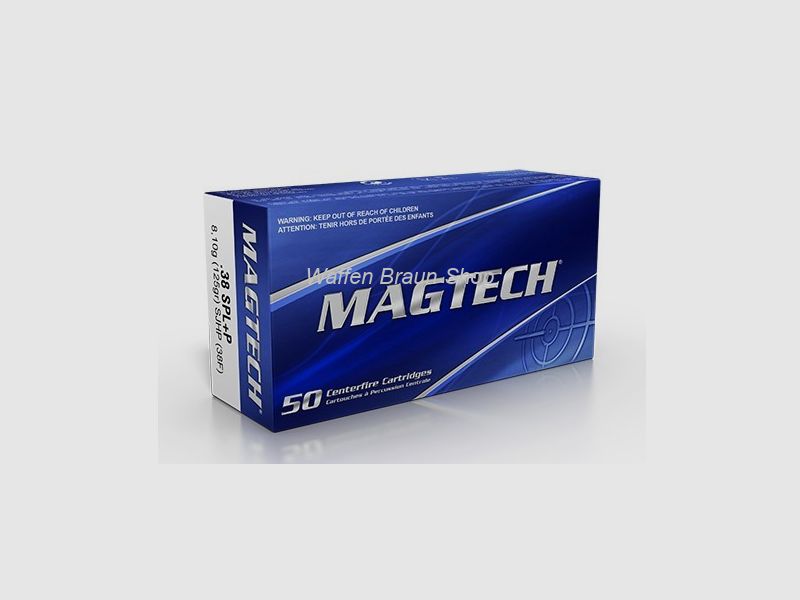 Magtech .38SPL SJHP+P 125GR A50 #38F