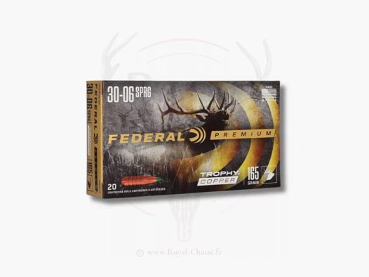 20 balles TROPHY COPPER Cal.300WM 165Grs FEDERAL