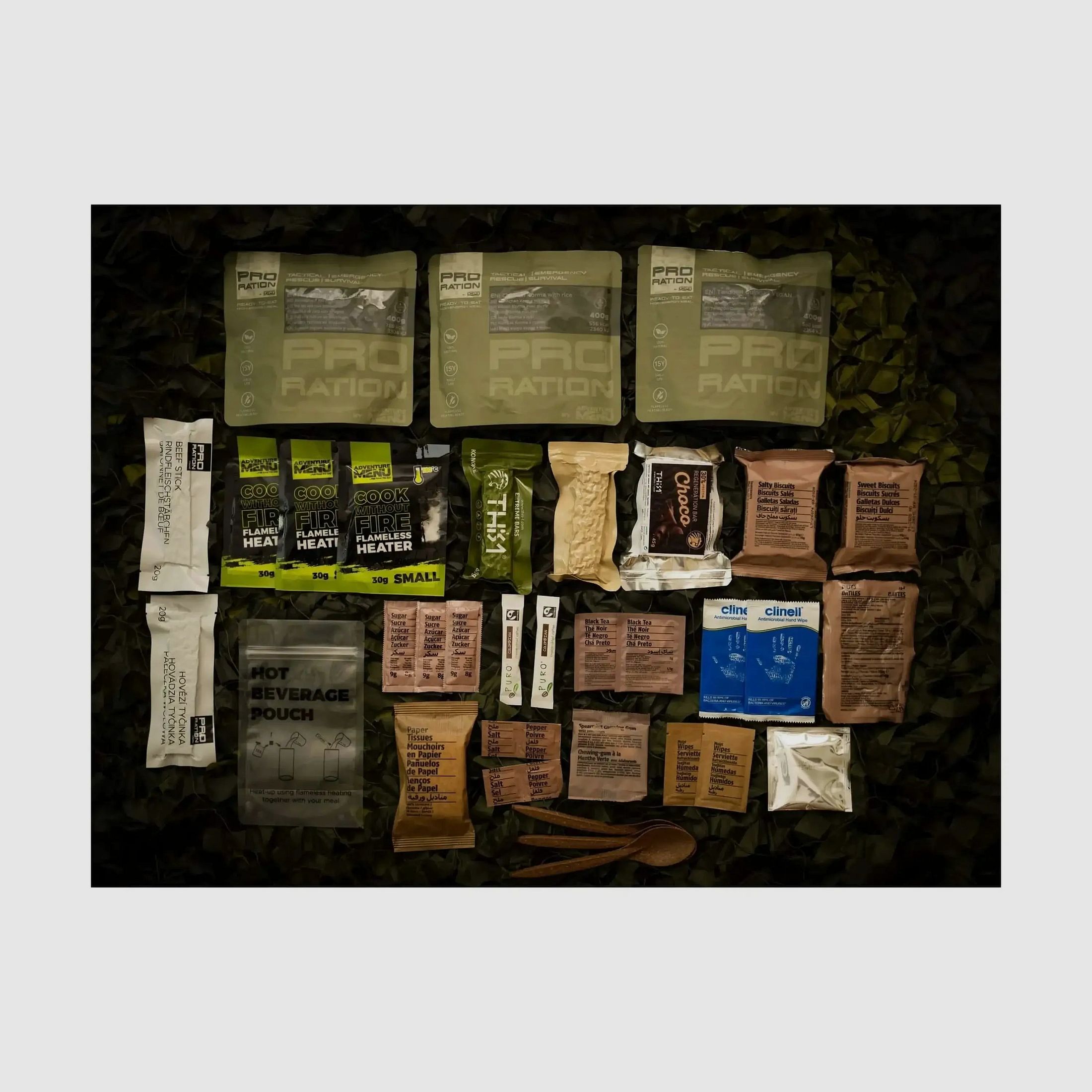 Pro-Ration Pro-Ration Tagesration Ultimate Tactical Ration Full Day Menü 4