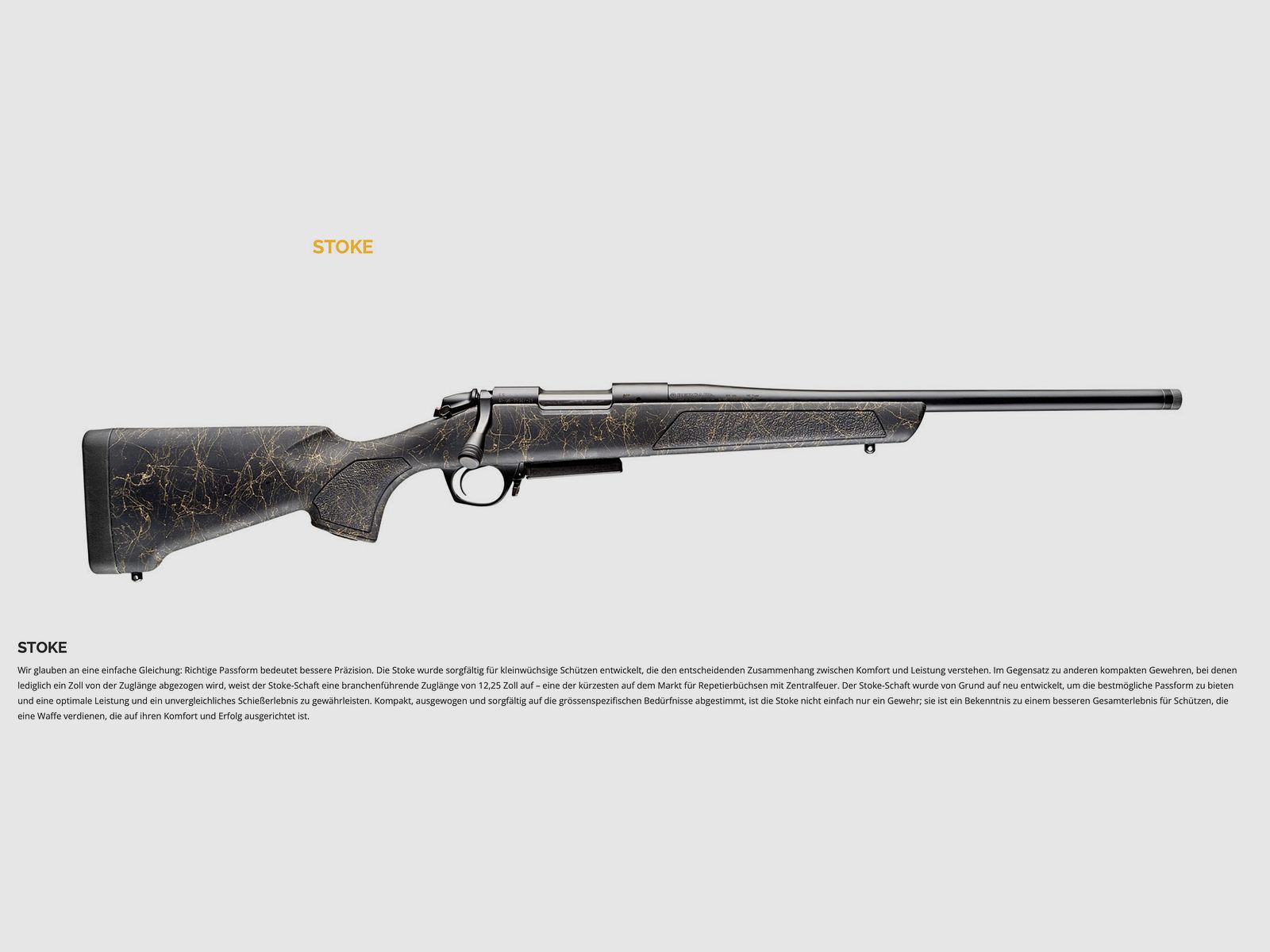 Bergara B14 Stoke .308 Win. 5/8-24 UNEF Lauflänge 20''Drall 1:10'' Repetierbüchse