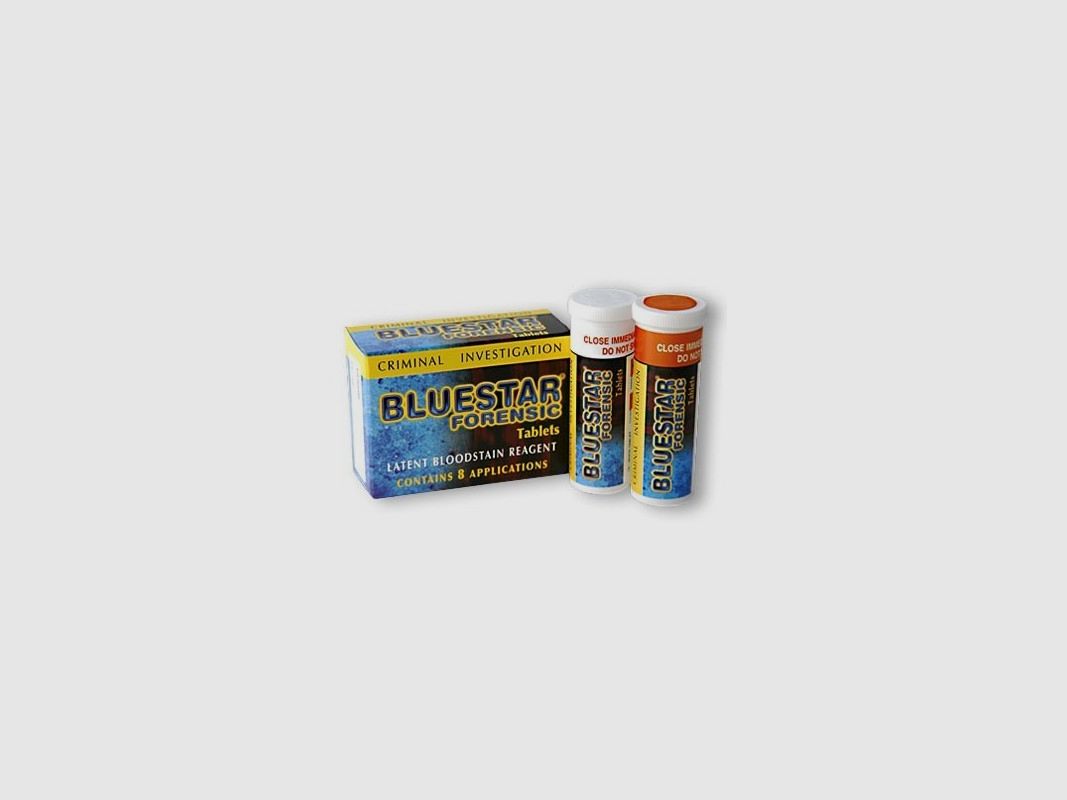 Détecteur de résidus de sang BLUESTAR TABLETTES. 8 TESTS