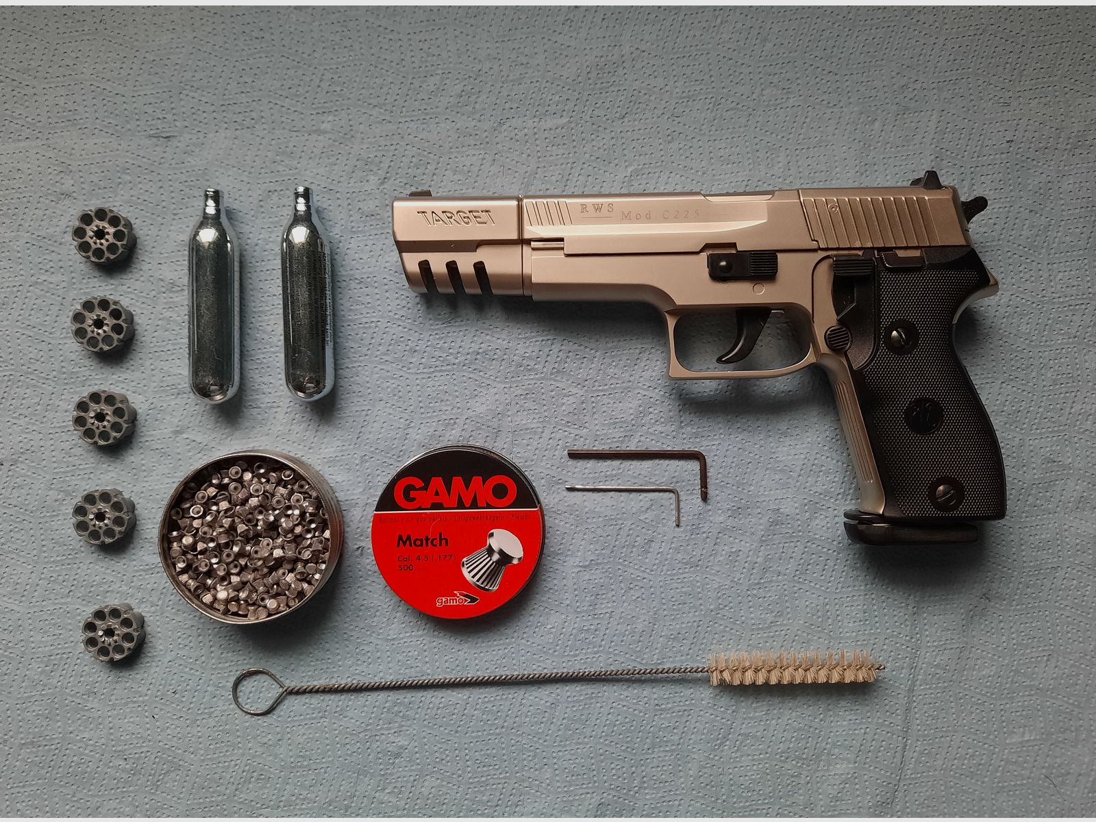RWS C 225 Target, vernickelt
