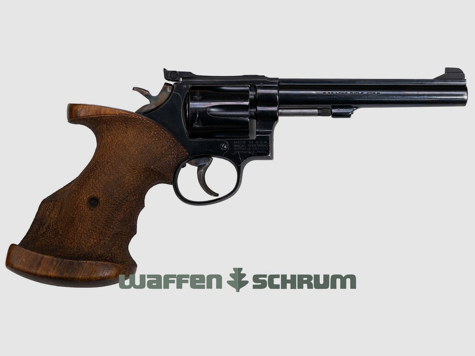 Smith & Wesson 17-2 , Match-Griff rechts, Verstellbare Sport-Visierung .22lr