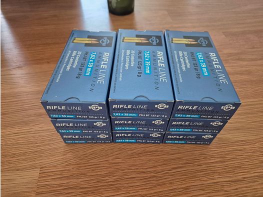 180 Schuss PPU 7,62x39
