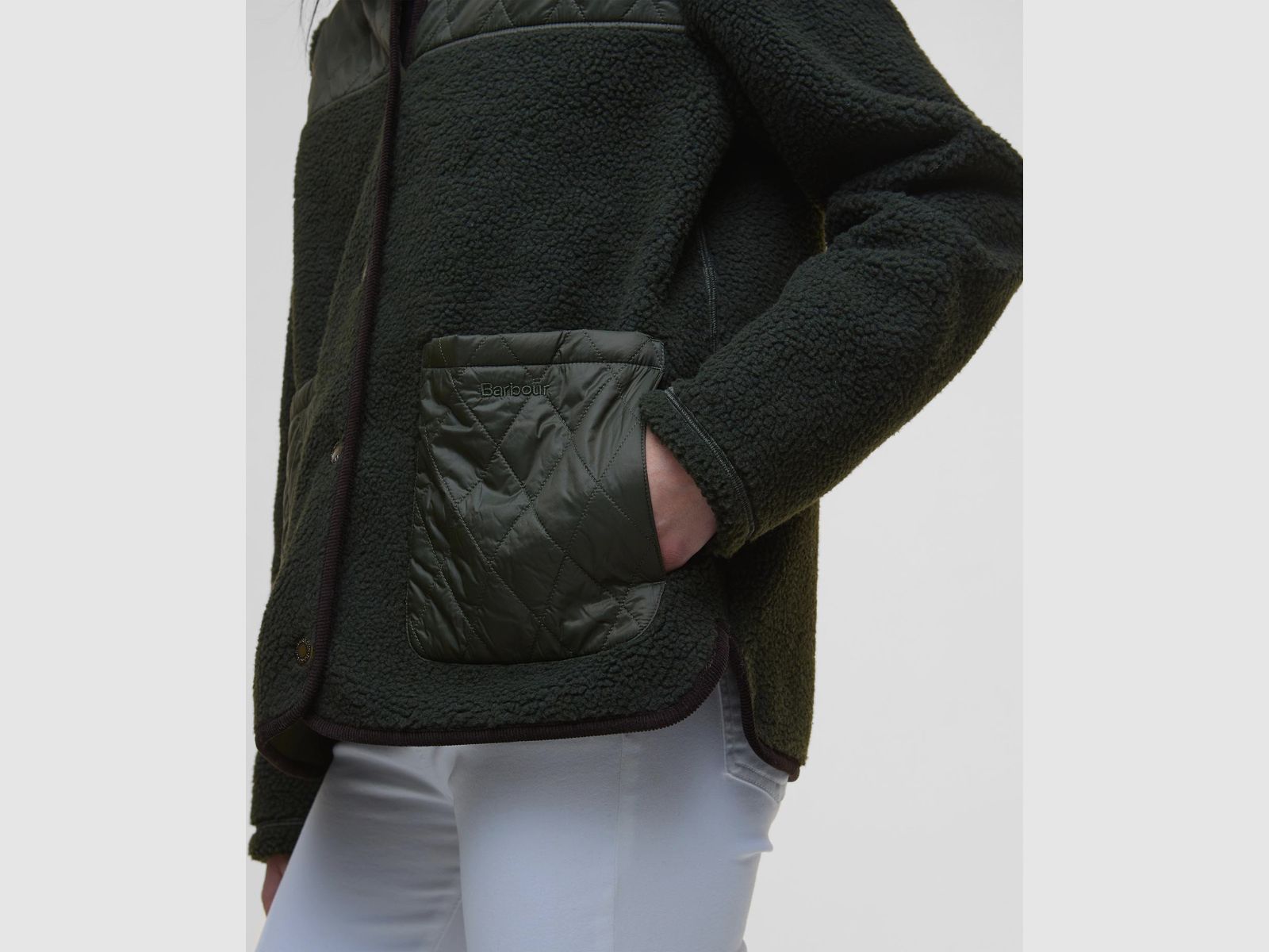 BARBOUR Fleece Laurel Olive