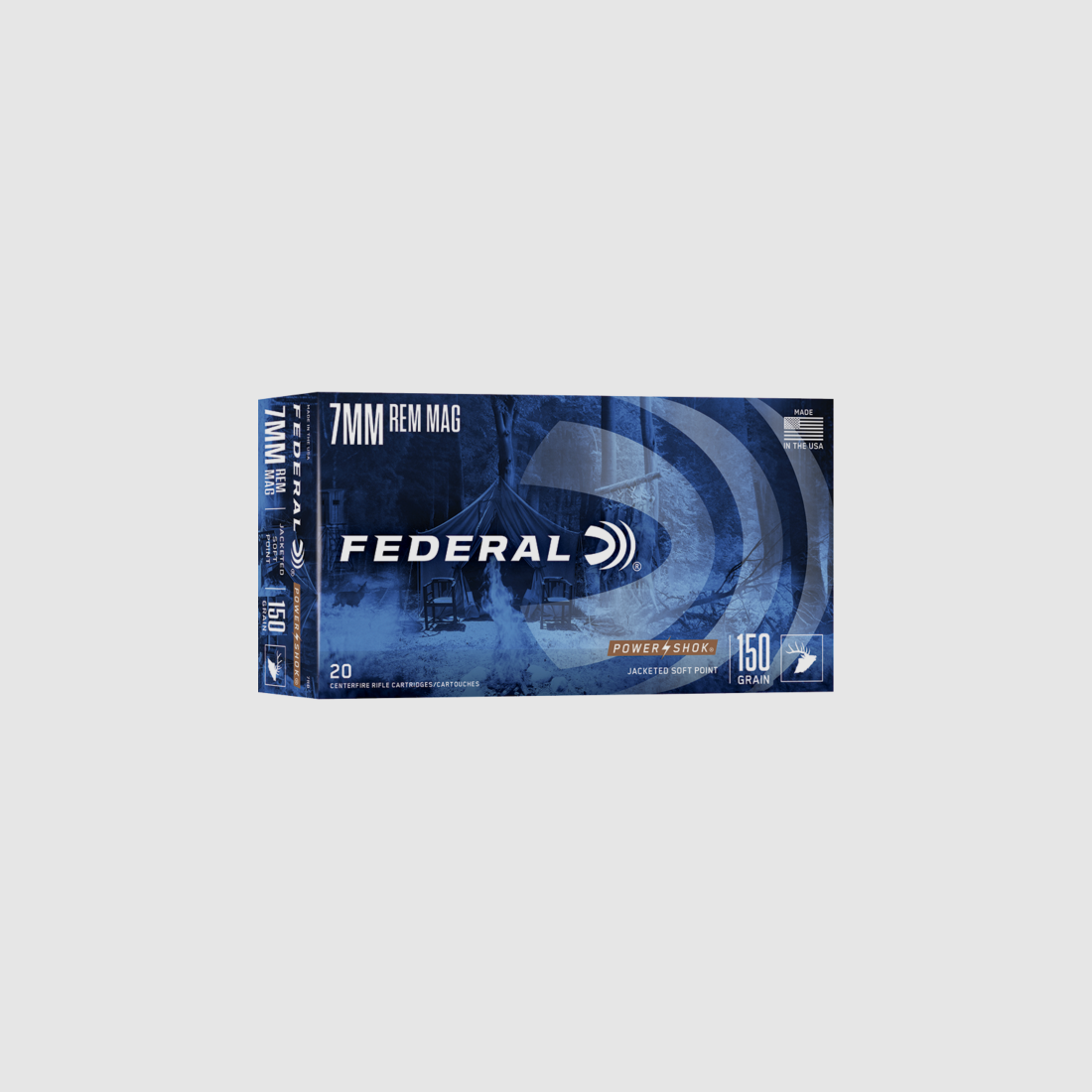 Patronen Federal Power Shok Kaliber 7Mm Rem Mag, Bild 1 von 8