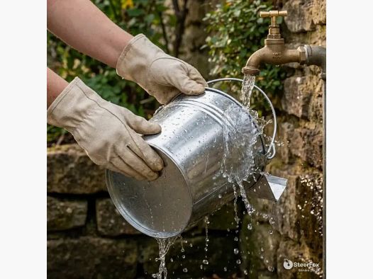 Abreuvoir seau galvanisé 7,5 L pour poules et volailles
