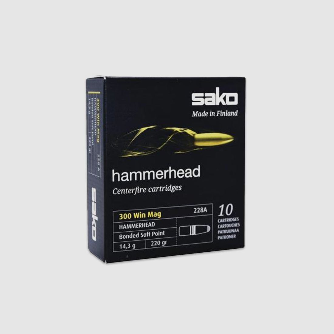 .300 Win Mag SAKO HAMMERHEAD 220 gr x10