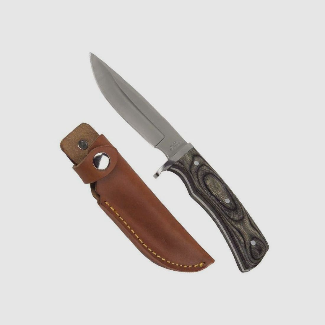 Jagdmesser m. Pakkaholz grau