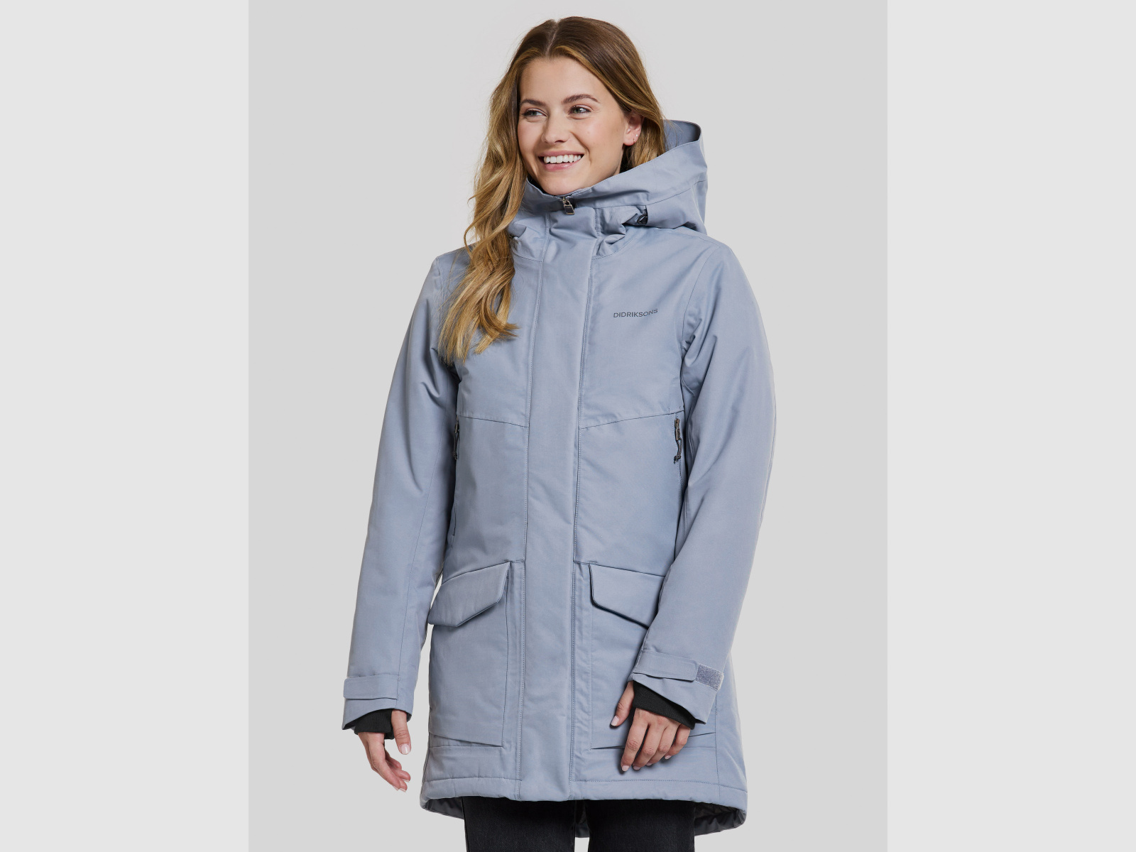 Parka para mujer DIDRIKSONS Frida 7 Azul Glacial