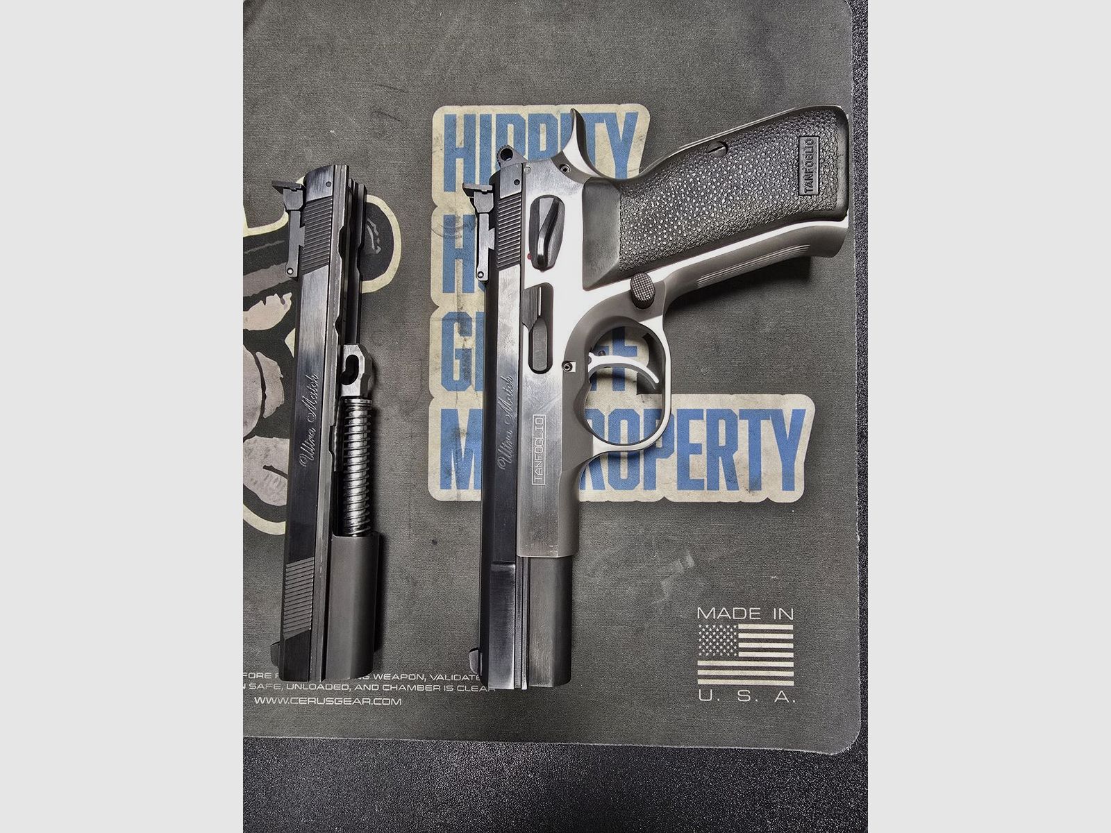 Tanfoglio 45ACP with 9mm conversion system - used on behalf of the customer shipping +30€