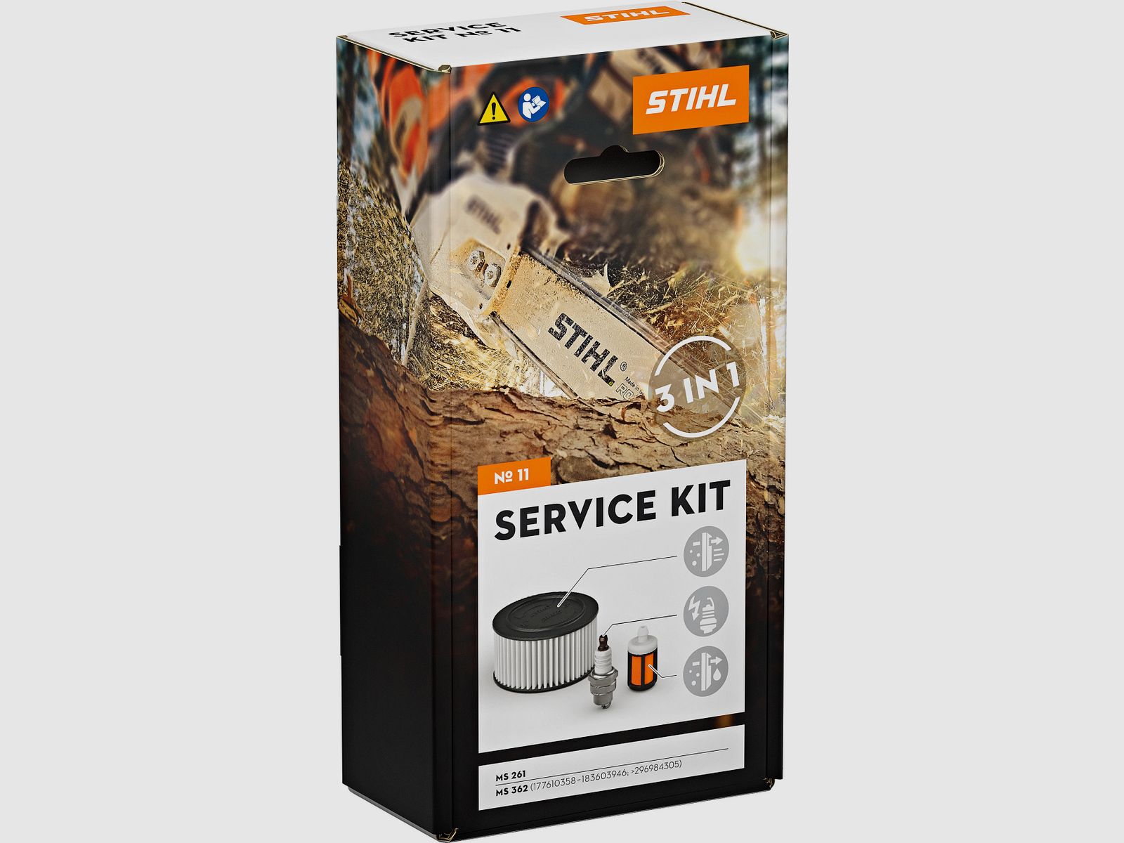 Stihl service kit for chainsaws