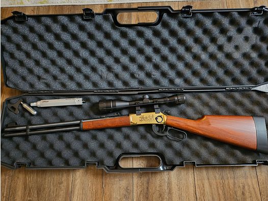 Walther Lever Action Long Wells Fargo 4 5mm CO2-GEWEHR. Come nuovo.