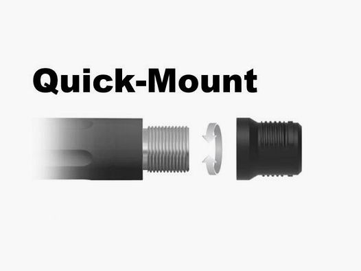 Accesorios Svemko para silenciador adaptador QuickMount M15x1 para silenciador de montaje rápido