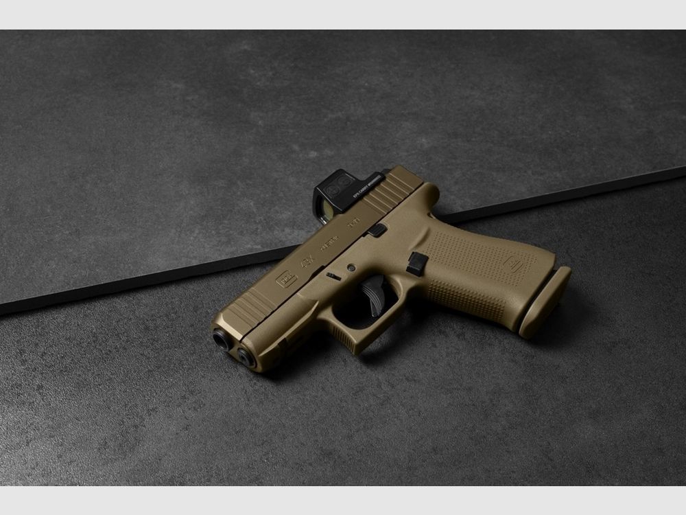Glock – pistola / 43X / MOS 08 FS / con AIMPOINT COA / coyote / 9mm, immagine 1 di 3