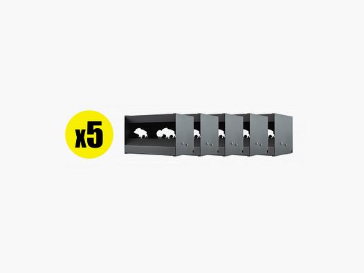Pack Ziel mobile Silhouetten Wildschweine für Druckluftkaliber 4,5 mm (x5)