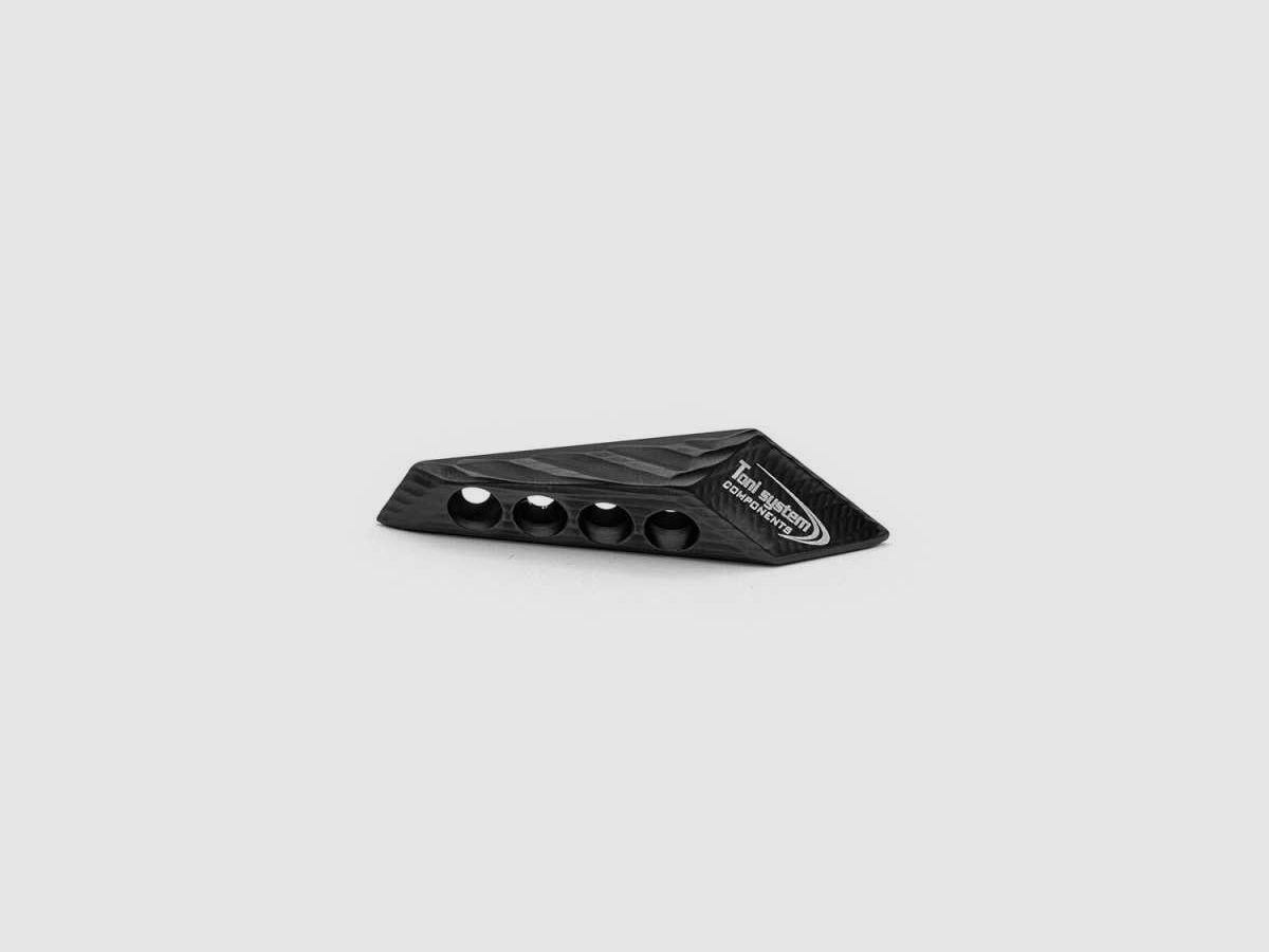 TONI SYSTEM AD3DSXSTI Podpórka na palce 3D, Lewa strona, Praworęczny strzelec, dla STI, Kolor: Srebrny, zdjęcie 2 z 3