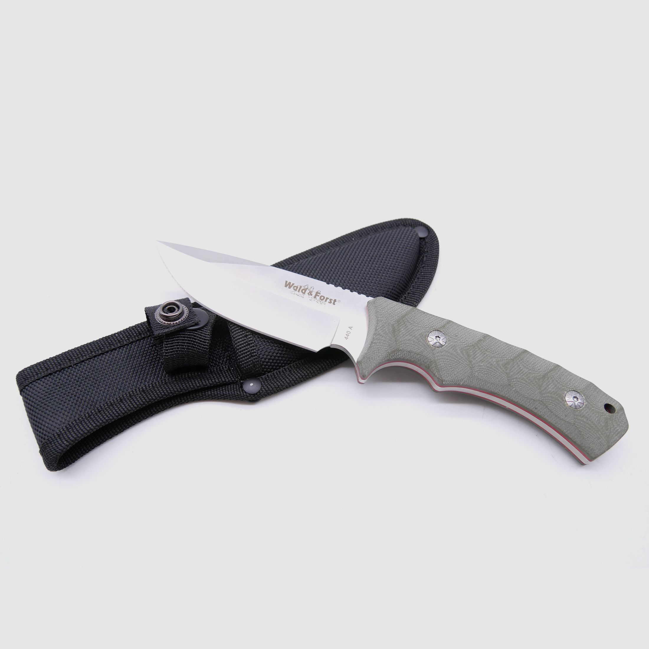 Cuchillo de bosque y selva Outdoor G10 oliva 191347