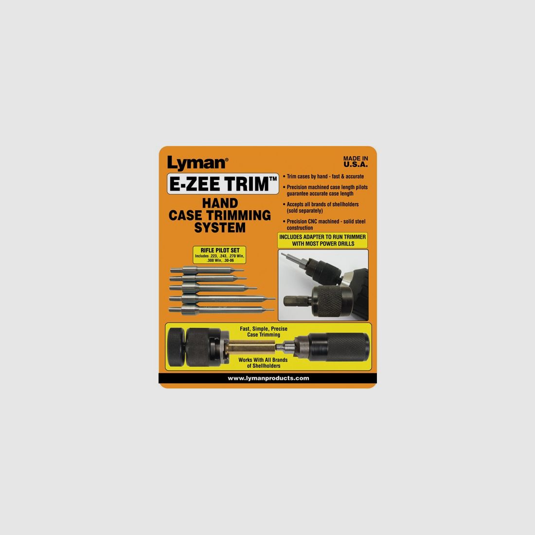 Lyman E-ZEE Trim Hülsenverkürzer für Repetierbüchsen, Bild 3 von 3