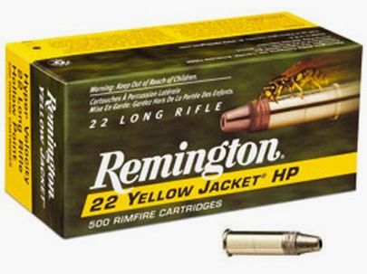 Munición REMINGTON .22 LR Yellow Jacket Hiper Velocidad