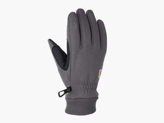 Carhartt Wind Fighter™ Thermal-Lined Fleece Touch-Sensitive Knit Cuff Glove Men Carbon Heather S