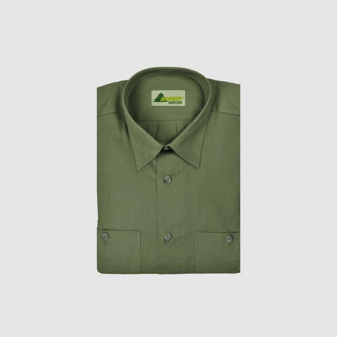 Hubertus Jagdhemd Uni Classic Langarm 40