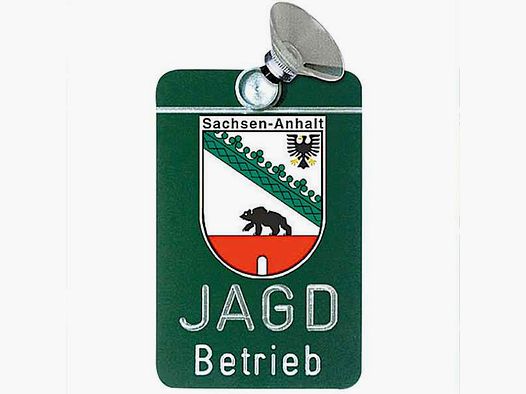 Autoschild Alu, Sachsen-Anhalt