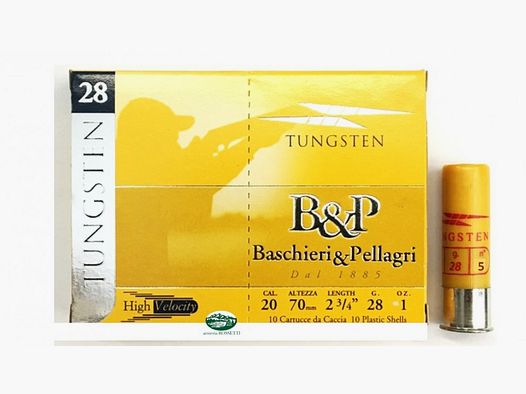 BASCHIERI & P. TUNGSTEN Kal.20 gr.28 p.5 bleifrei