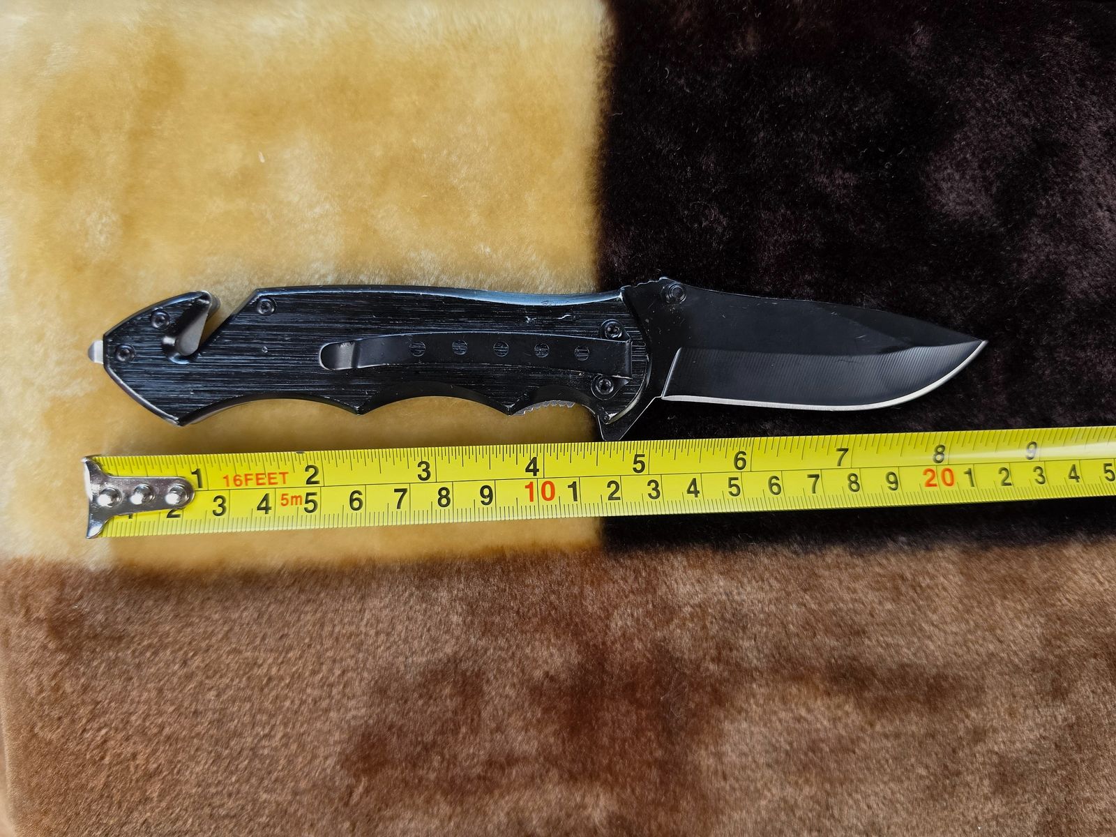 Smith & Wesson ExtremeOps Taktisches Feuerwehr-Rettungsmesser mit Gurtschneider & Glasbrecher, Bild 4 von 5