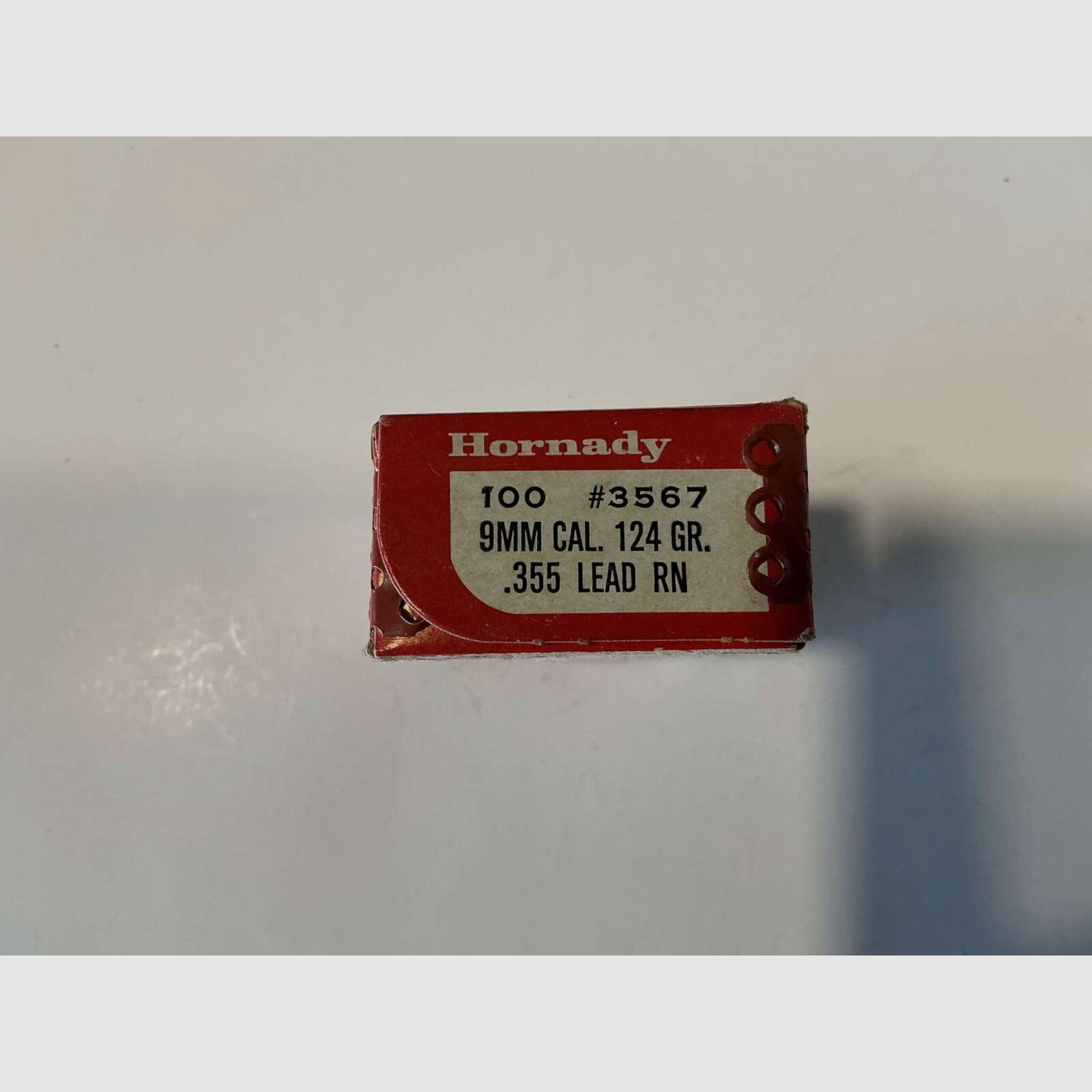 GESCHOSSE HORNADY 9MM .355 124GR BLEI RN