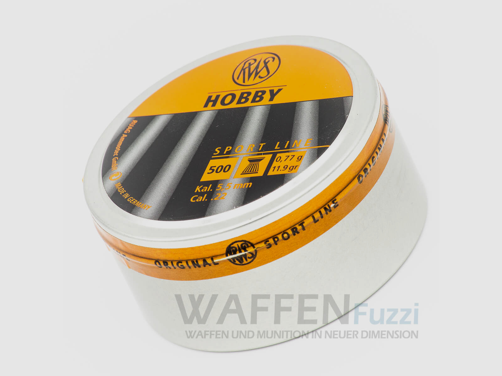 RWS Hobby Diabolo de Cabeza Plana Calibre 5,5mm 0,77g 500 uds.