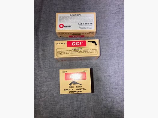 CCI 500 Zündhütchen Small Pistol 1500 Stück